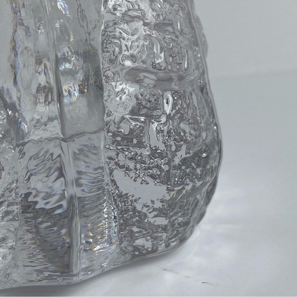 Orrefors Sweden Crystal Tri-Leaf Votive Candle Holder  2.25” T X 3.25” Nature - Picture 8 of 16